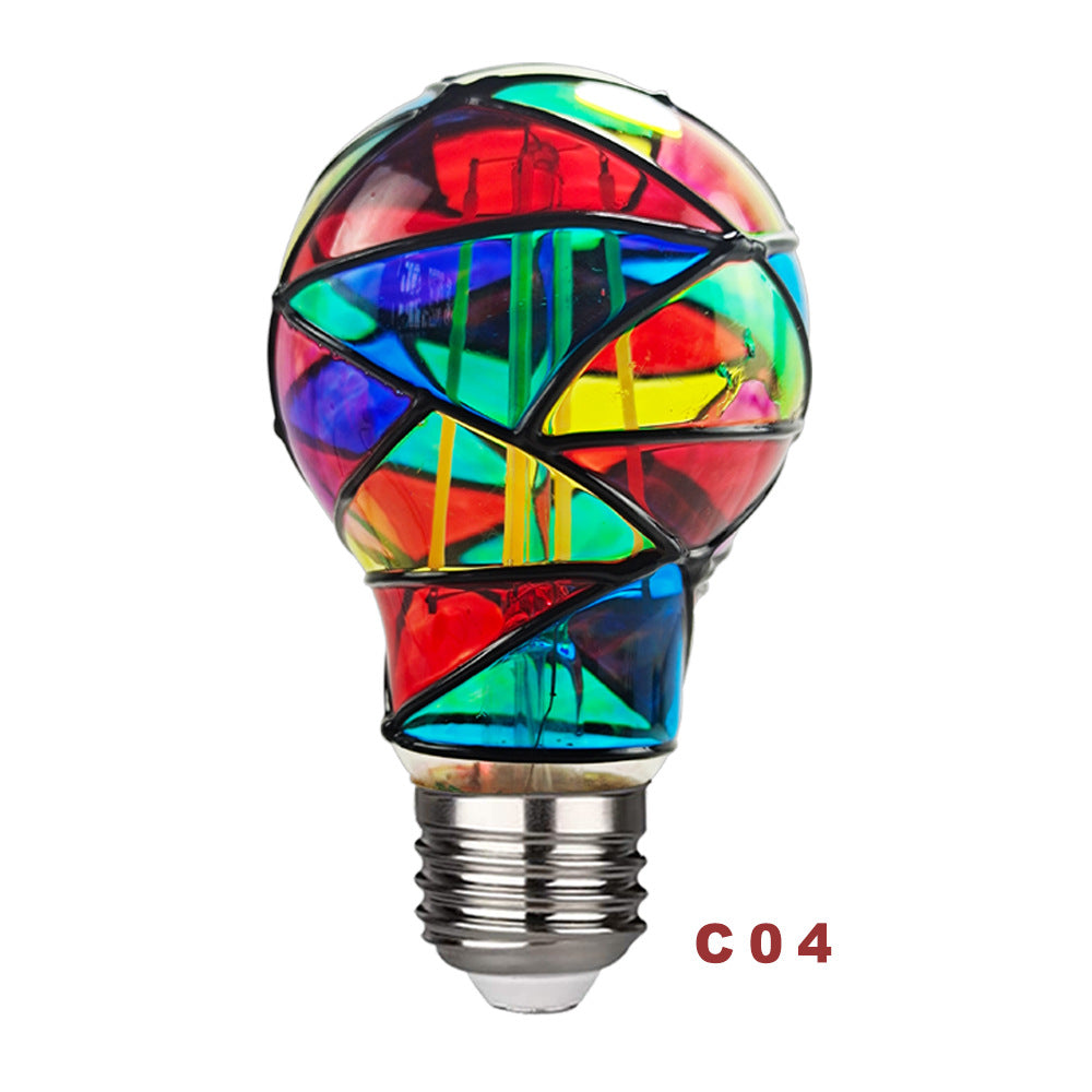 Stained Glass Light Bulb