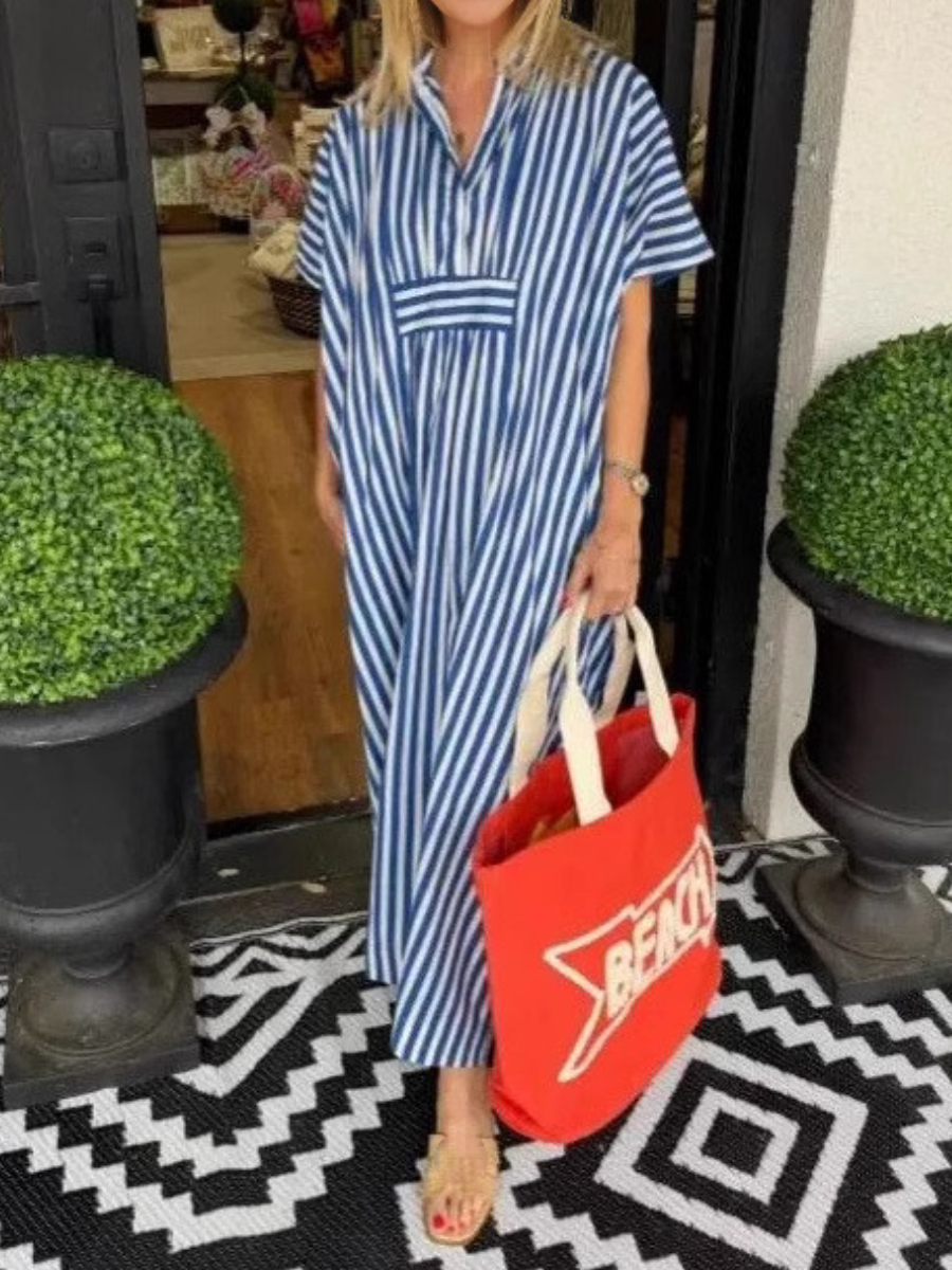 Striped Comfy Vacation Kaftan