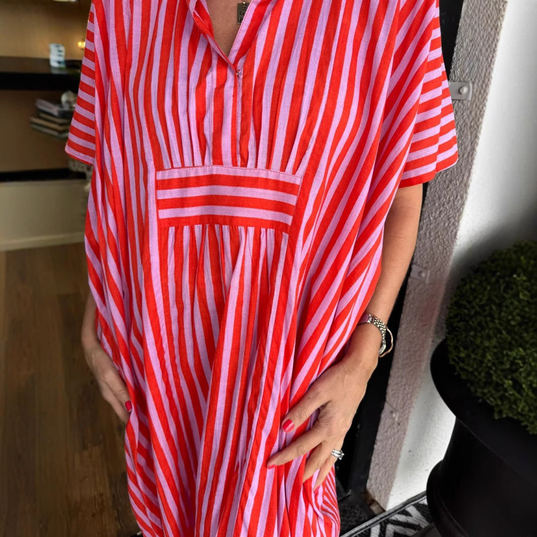Striped Comfy Vacation Kaftan