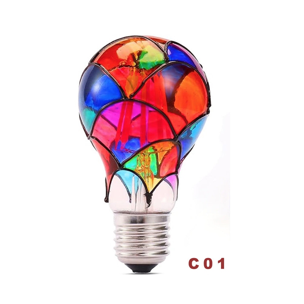 Stained Glass Light Bulb