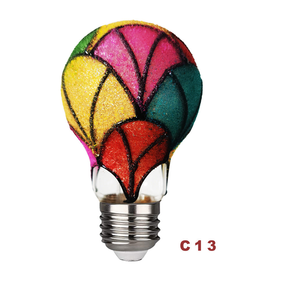 Stained Glass Light Bulb