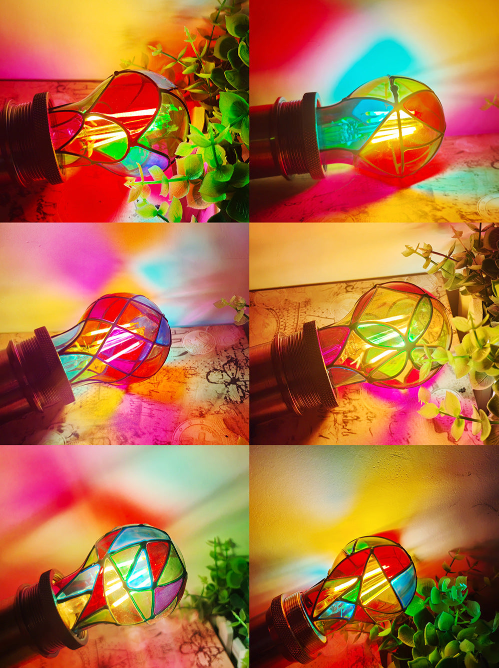 Stained Glass Light Bulb