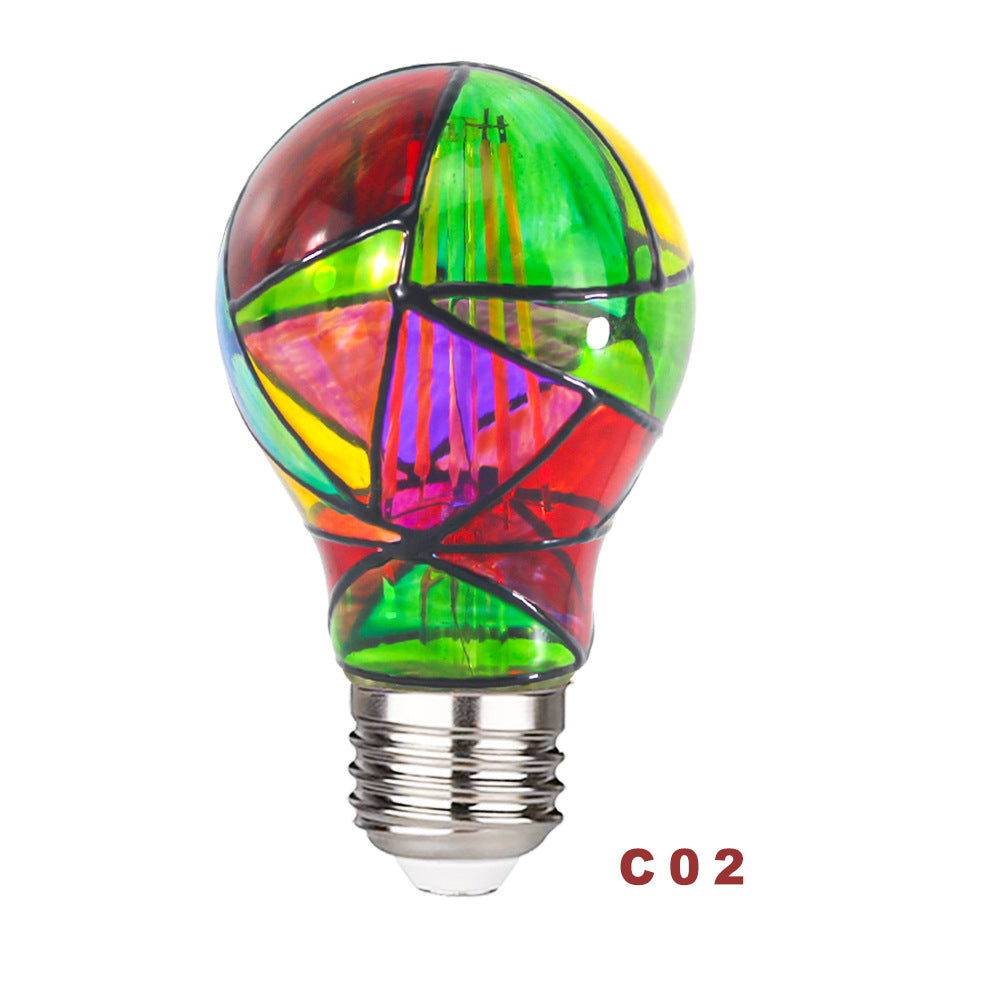 Stained Glass Light Bulb