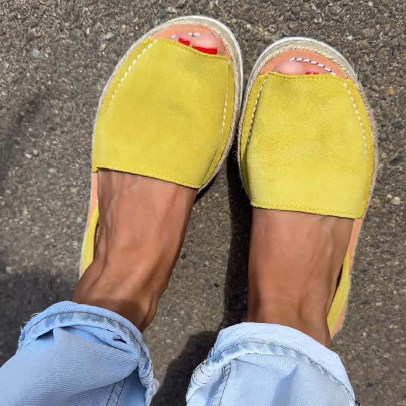 Flat Peep-Toe Sandals