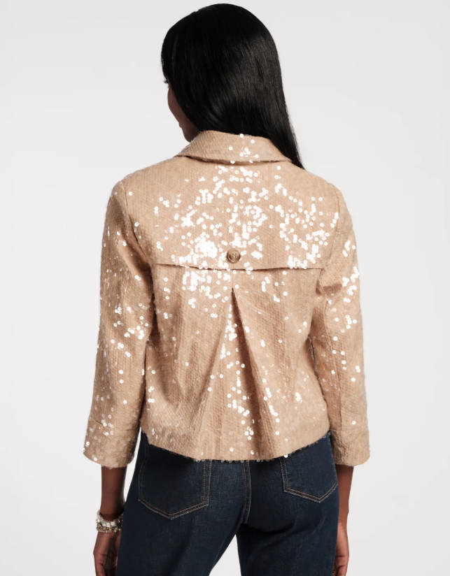 Sequin Moto Jacket