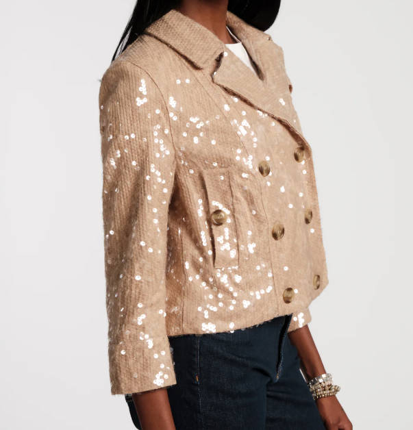 Sequin Moto Jacket