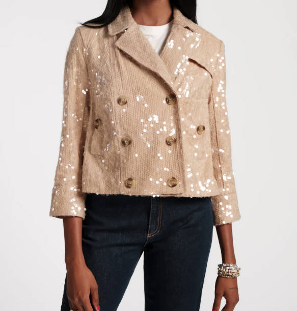 Sequin Moto Jacket