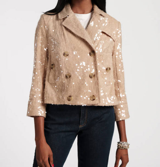 Sequin Moto Jacket