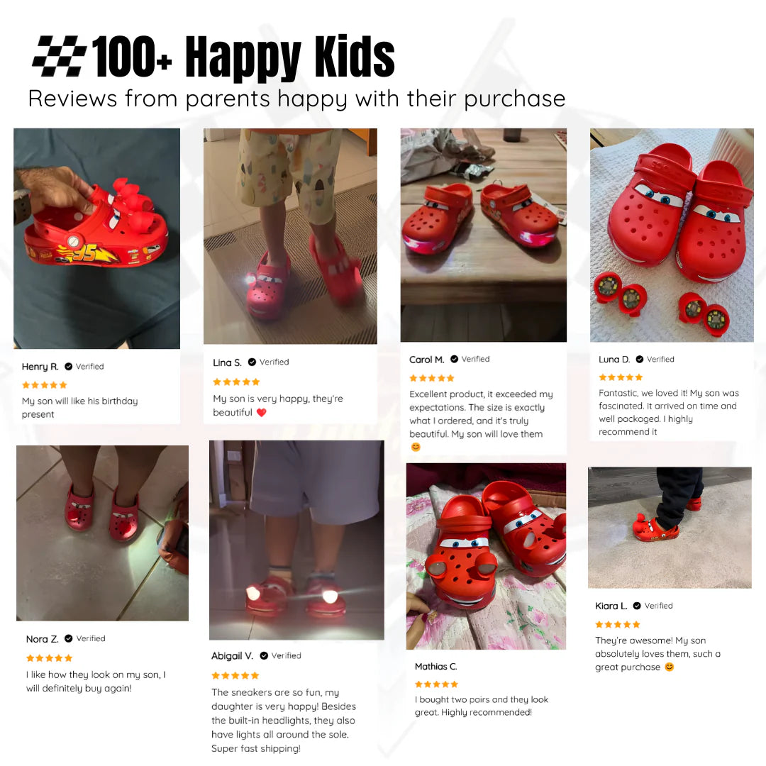 Cartoon Lightning Kids Clogs