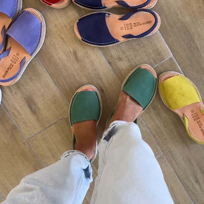 Flat Peep-Toe Sandals