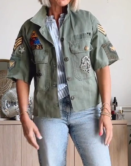 Fab Unique Short Sleeve Jacket