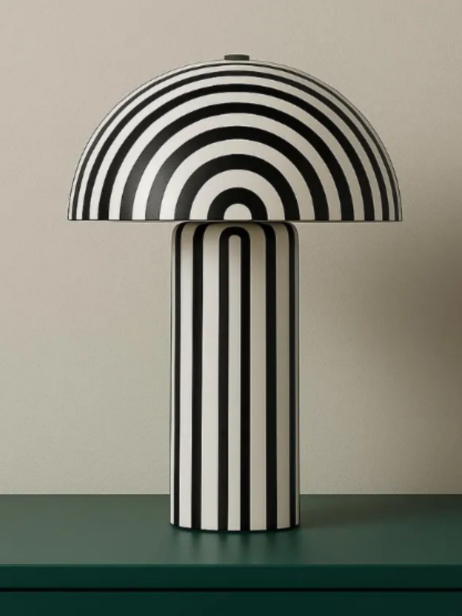 Modern Striped Table Lamp
