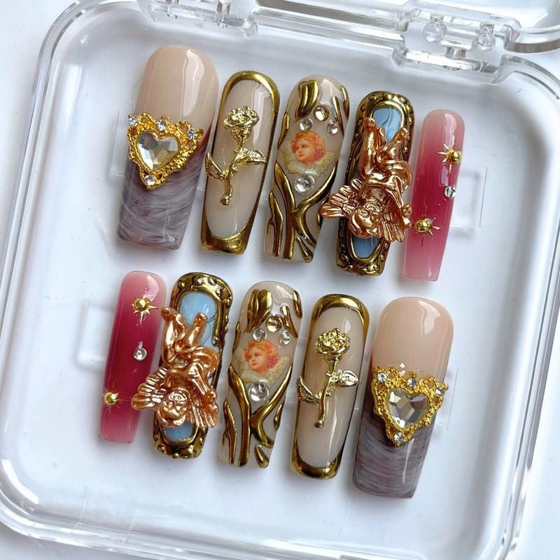 NailVesta DreamWear Collection – 100% Handcrafted 3D Press-On Nails | Reusable, Long-Lasting, Salon-Quality