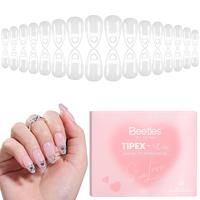 Beetles Tipex Lite Apex Nail Tips, 96PCS 256PCS 512PCS Stiletto Square Almond Coffin Pre-Building Pre-Etched Acrylic Nail Tips for Flat Nails & C-Curves Nail Beds