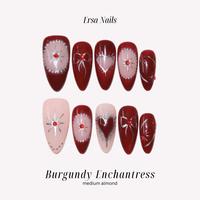 ErsaNails VALENTINE'S DAY Collection - Handmade PressOn Nails 10PCS | Acrylic, Reusable, Salon-Quality, Long-Lasting, Glossy Design