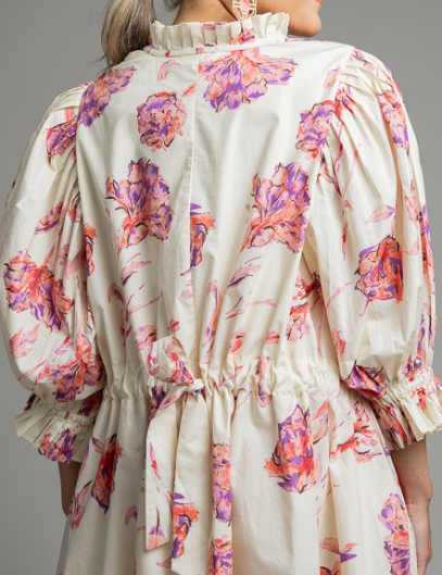 Adjust To Fit Floral Dress