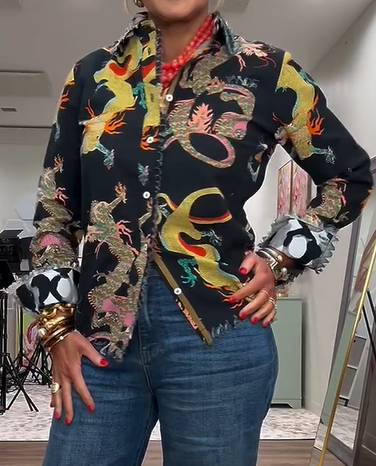 Mystic Dragon Print Shirt