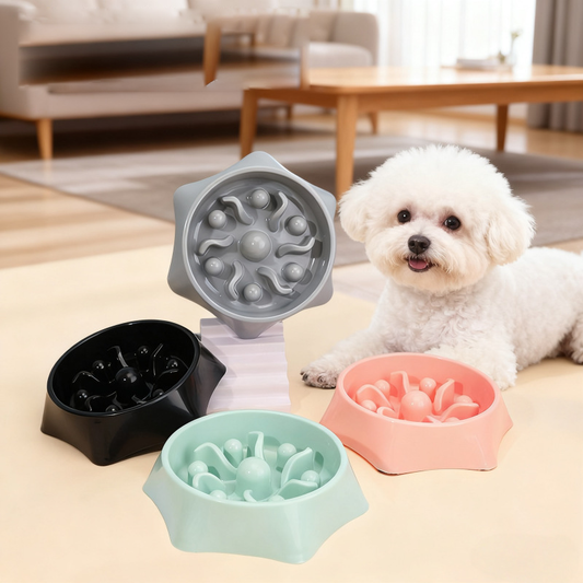 Neck Protection Slow Food Non-slip Easy To Clean Anti-choking Pet Bowl