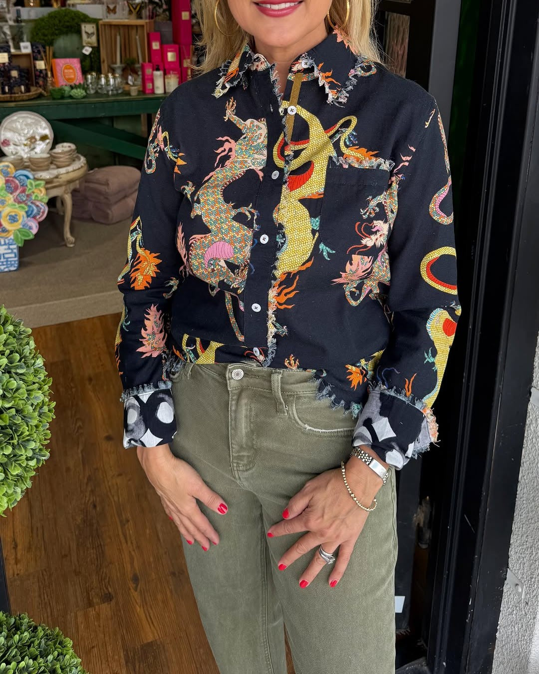 Mystic Dragon Print Shirt