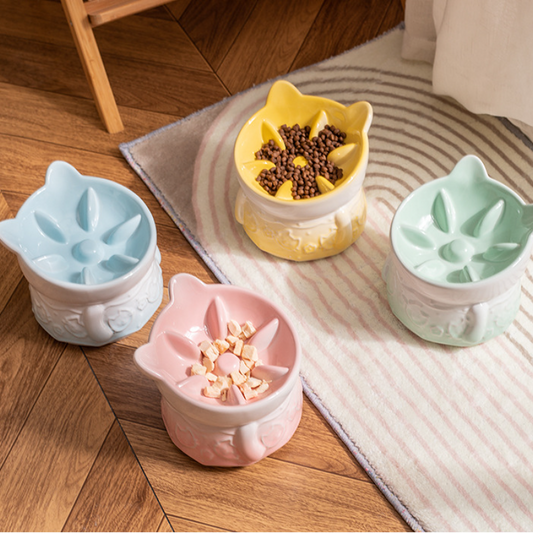 Ceramic Slow Food Slow Food Cat And Dog Bowl Cat Food Bowl