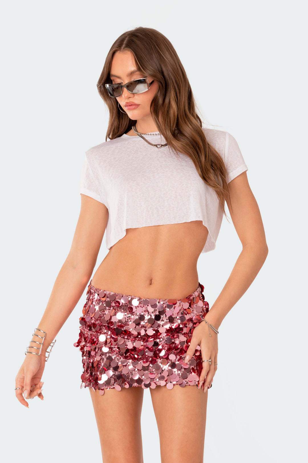 Sexy Sequined Miniskirt